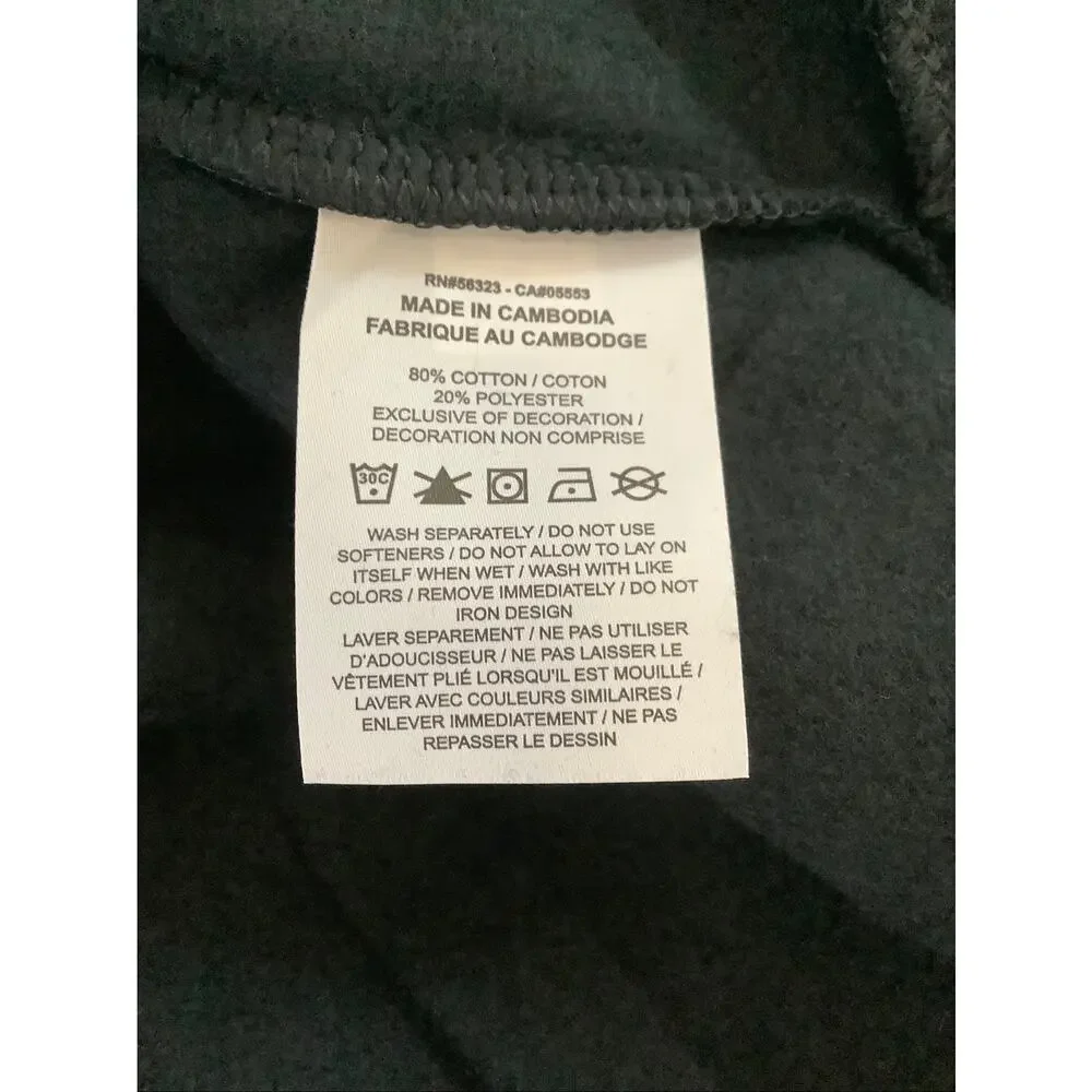 Nike Girl's Medium Black Sportswear Club Fleece Crop Hoodie Athleisure P6-9